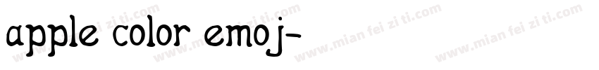 apple color emoj字体转换